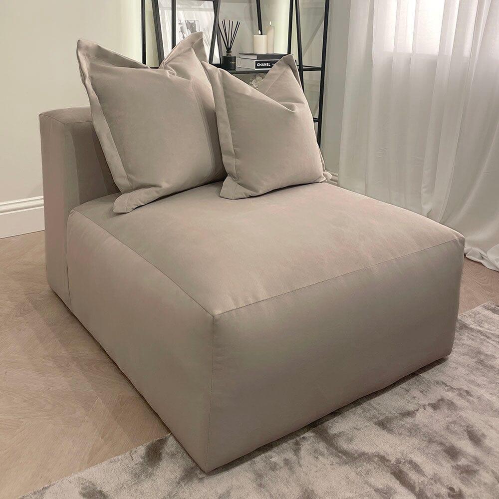 Lenox Mink Velvet Pillow Back Sofa Range