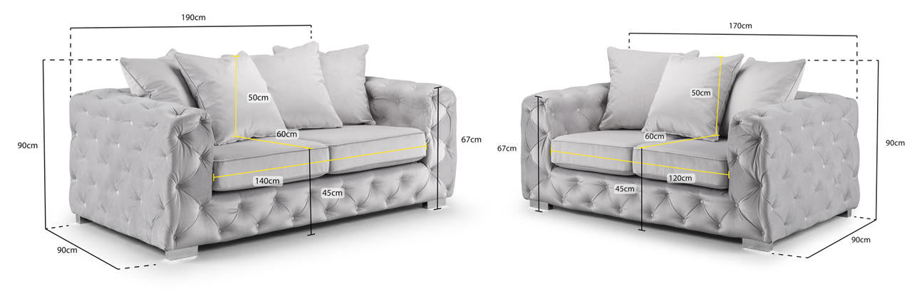 Ankara 3 + 2 Seater Sofa Set - Home Haven Ltd