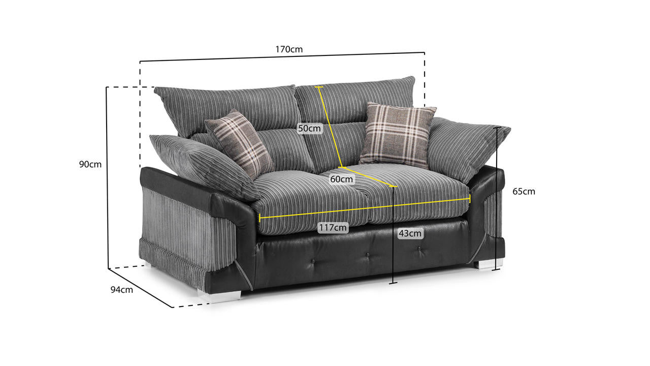 Logan 2 Seater Sofa - Home Haven Ltd