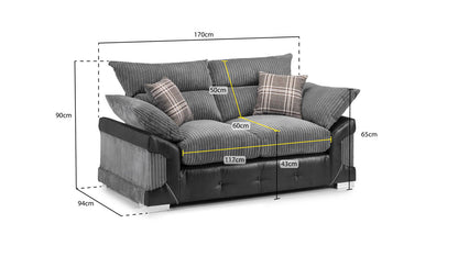 Logan 2 Seater Sofa - Home Haven Ltd